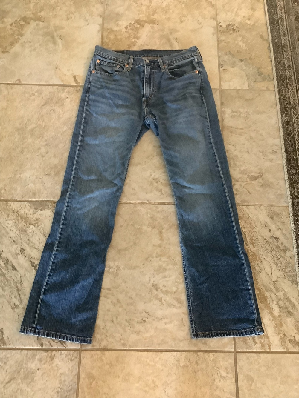 Levi's Men's 527 Slim Boot Cut Fit Blue Denim Jeans
